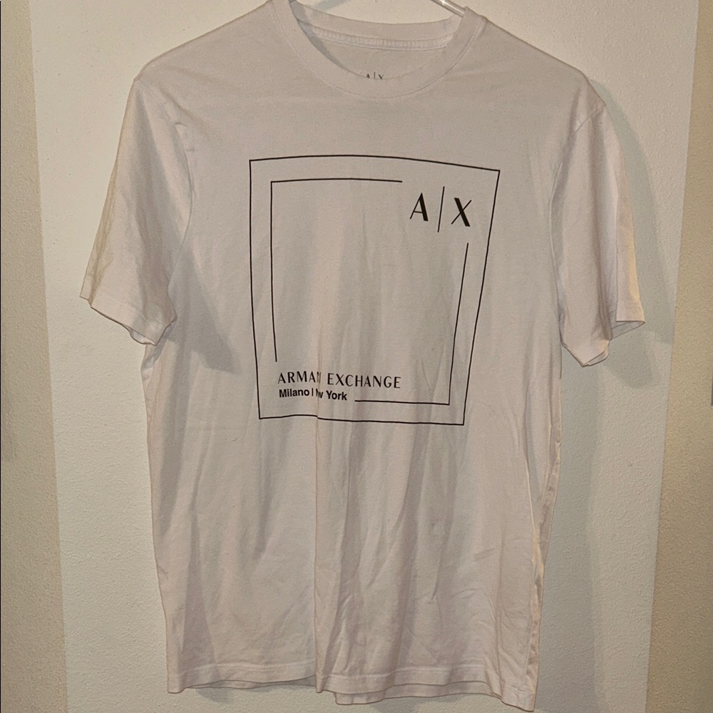 Armani Exchange Graphic White Tee